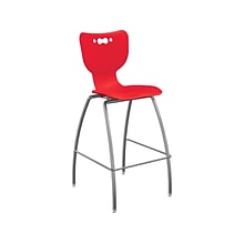 MooreCo Hierarchy Polypropylene Kids Stool, Red (53221RedNACH)