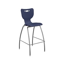 MooreCo Hierarchy Polypropylene Kids Stool, Navy (53221NvyNACH)