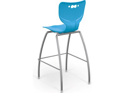 MooreCo Hierarchy Polypropylene Kids Stool, Blue (53221BlueNACH)