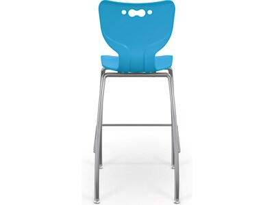 MooreCo Hierarchy Polypropylene Kids Stool, Blue (53221BlueNACH)