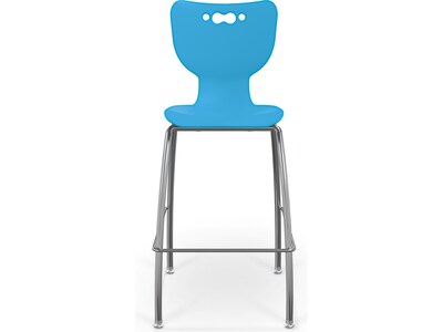 MooreCo Hierarchy Polypropylene Kids Stool, Blue (53221BlueNACH)