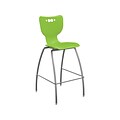 MooreCo Hierarchy Polypropylene Kids Stool, Green (53221GrnNACH)