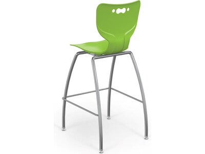 MooreCo Hierarchy Polypropylene Kids Stool, Green (53221GrnNACH)