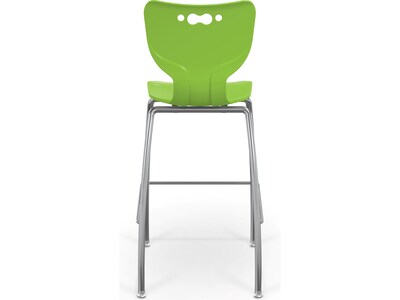 MooreCo Hierarchy Polypropylene Kids Stool, Green (53221GrnNACH)