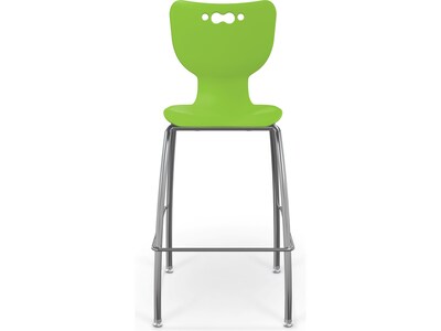 MooreCo Hierarchy Polypropylene Kids Stool, Green (53221GrnNACH)