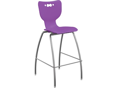 MooreCo Hierarchy Polypropylene Kids Stool, Purple (53221PurpNACH)