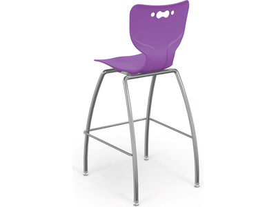 MooreCo Hierarchy Polypropylene Kids Stool, Purple (53221PurpNACH)