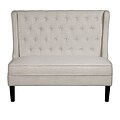 Right2Home Saddle Back Full / Queen Polyester Headboard 60.1 L x 4.0 W x 60.0 H Beige (DS-D014-250-433)