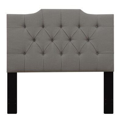 Right2Home Saddle Back King Polyester Headboard 77.0 L x 4.0 W x 60.0 H Ash (DS-D014-270-372)