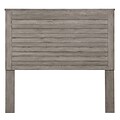 Right2Home Queen Wood Headboard 60.63 L x 2.71 W x 57.0 H Weathered Grey (DS-D112002)