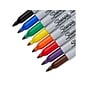 Sharpie Permanent Markers, Fine Tip, Assorted Colors, 8/Pack (30217)