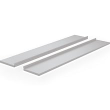 MooreCo Hierarchy 58 Storage Shelf, Cool Gray, 2/Pack (91699)