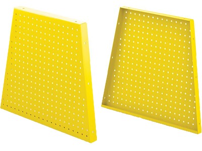 MooreCo Hierarchy 22 Peg Side Panel, Yellow, 2/Pack (52990-Yellow)