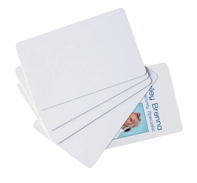 Sicurix ID Cards, White, 100/Pack (80300)