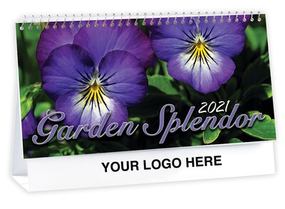 Custom Garden Splendor Desk Calendar