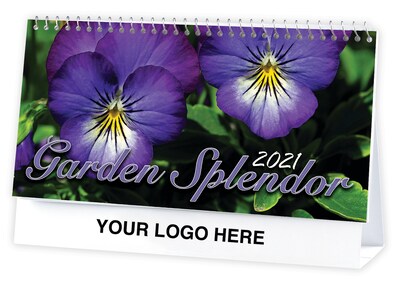 Custom Garden Splendor Desk Calendar