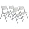 NPS 600 Series Plastic Banquet/Reception Chairs, Speckled Gray, 4 Pack (602/4)