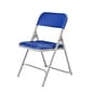 NPS 800 Series Premium Light-Weight Plastic Folding Chairs, Blue/Gray, 4 Pack (805/4)