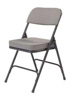 National Public Seating 1200 Series Vinyl Premium Folding Chair - Honey Brown / Beige