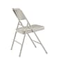 NPS 200 Series All-Steel Armless Premium Folding Chair, Gray, 4 Pack (202/4)