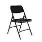 NPS 200 Series Premium Folding Chairs, Steel, Black, 4 Pack (210/4)