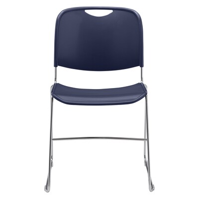 NPS 8500 Series Hi Tech Compact Stack Chair, Plastic, Navy Blue (8505)