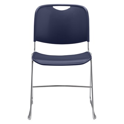 NPS 8500 Series Hi Tech Compact Stack Chair, Plastic, Navy Blue (8505)