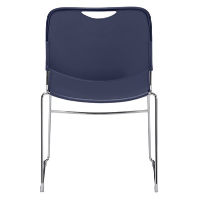 NPS 8500 Series Hi Tech Compact Stack Chair, Plastic, Navy Blue (8505)