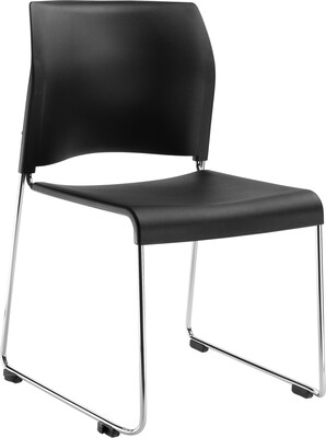 NPS 8800 Series Stacking Chair, Black, 4 Pack (8810-11-10/4)