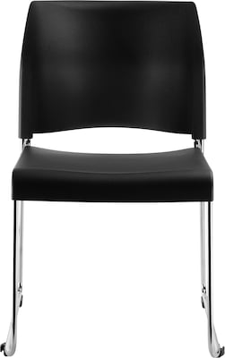 NPS 8800 Series Stacking Chair, Black, 4 Pack (8810-11-10/4)