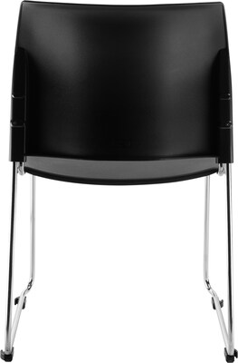 NPS 8800 Series Stacking Chair, Black, 4 Pack (8810-11-10/4)