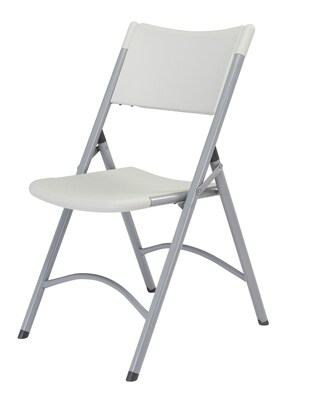 NPS 600 Series Blow Molded Folding Chairs, Speckled Gray/Textured Gray, 100 Pack (602/100)