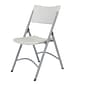 NPS 600 Series Blow Molded Folding Chairs, Speckled? Gray/Textured Gray, 100 Pack (602/100)