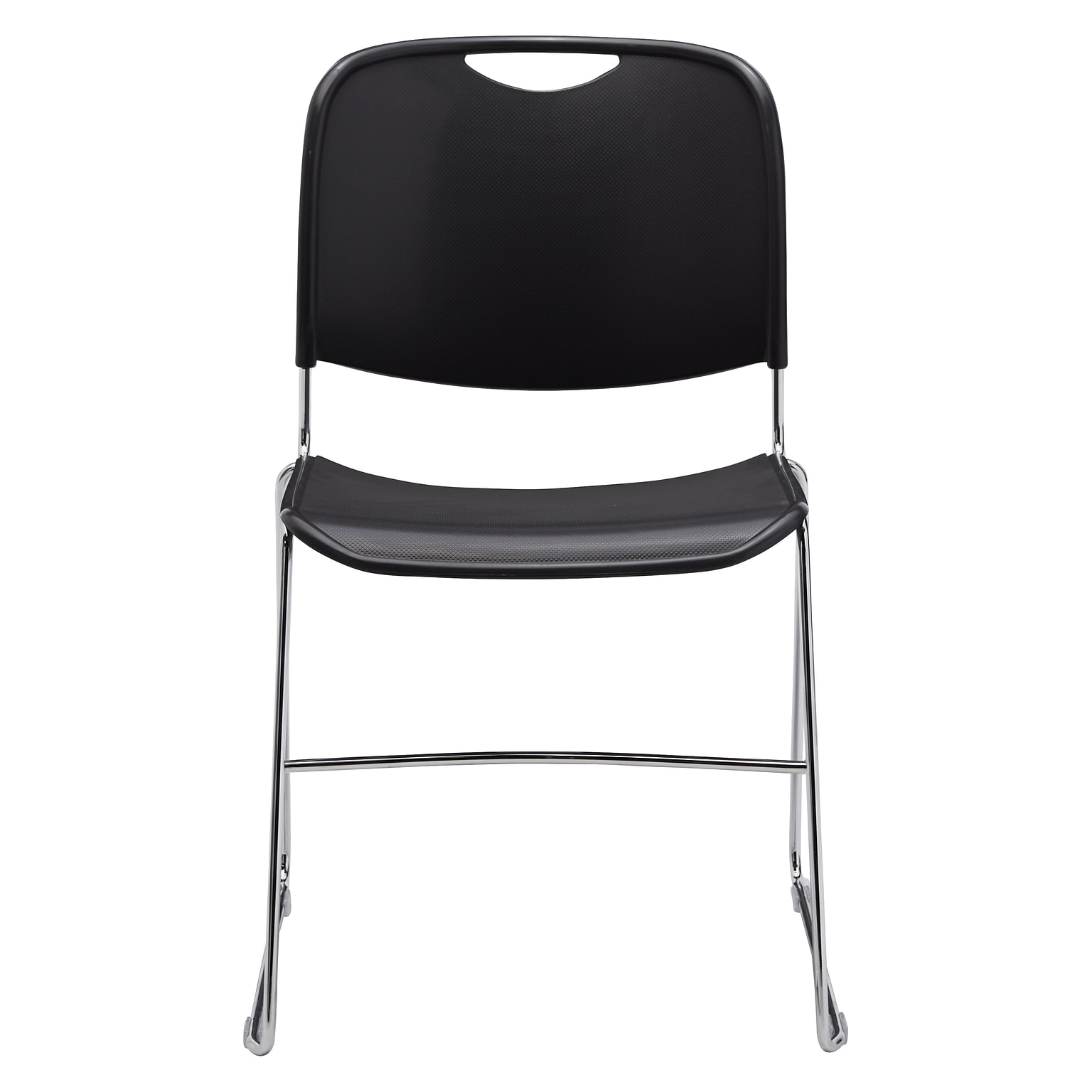 NPS 8500 Series Plastic Stacking Chair, Black, 80/Pack (8510/80)