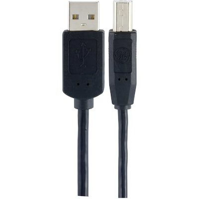 GE 6 ft. USB-A to USB-B Cable (33760)