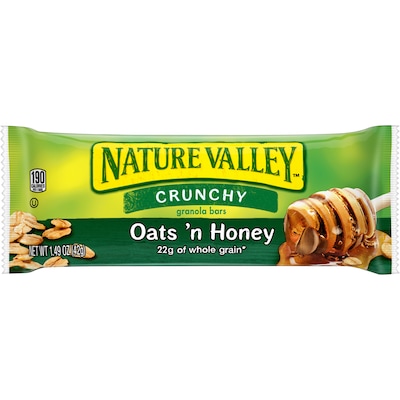 Nature Valley Crunchy, Oats 'n Honey, Granola Bars (1.49 Ounce, 18 Count) by Nature Valley