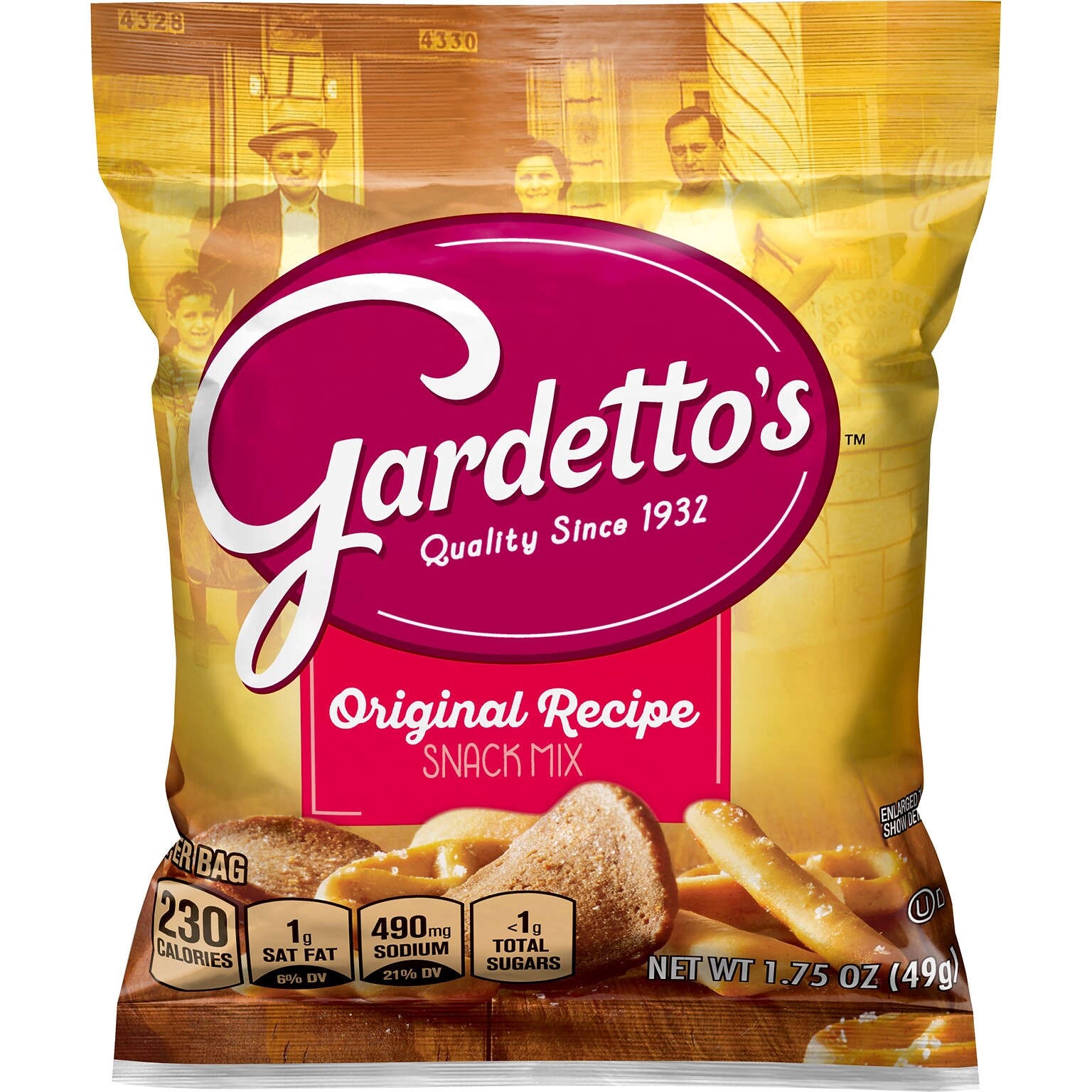 Gardettos Original Recipe Snack Mix, 1.75 oz., 60/Carton (GAR20026)