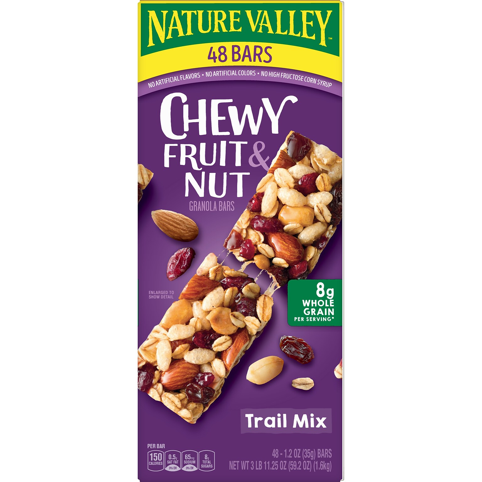 Nature Valley Chewy Fruit and Nut Trail Mix Bars, 1.2 oz., 48 Bags/Pack (GEM19696)