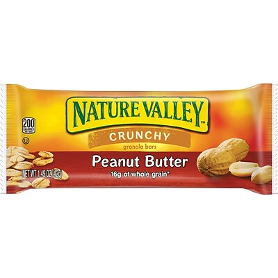 Nature Valley Crunchy Granola Bars, Peanut Butter, 1.5 Oz., 28/Box (2384)