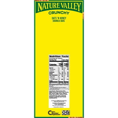 Nature Valley Oats & Honey Granola Bar, 28 Bars/Box (GEM2382)