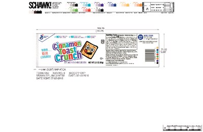 Cinnamon Toast Crunch Cinnamon Sugar Cereal, 2 oz., 6/Box (13897)