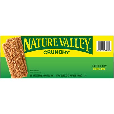 Nature Valley Oats & Honey Granola Bar, 28 Bars/Box (GEM2382)