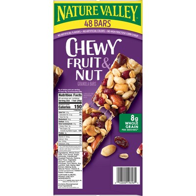 Nature Valley Chewy Fruit and Nut Trail Mix Bars, 1.2 oz., 48 Bags/Pack (GEM19696)