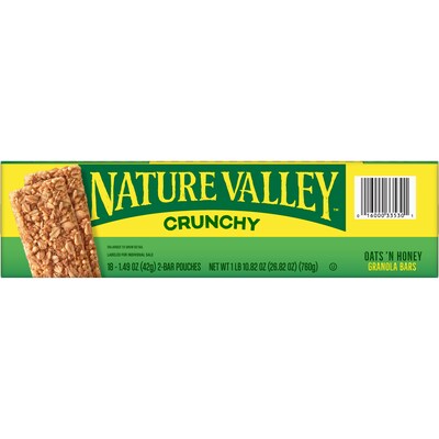 Nature Valley Crunchy, Oats 'n Honey, Granola Bars (1.49 Ounce, 18 Count) by Nature Valley