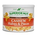 SUPERIOR NUT COMPANY Roasted Salted Cashew Halves, 8 oz., 12 Bags/Pack (259-00004)