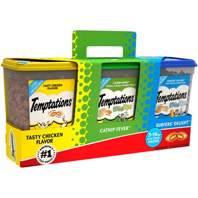 Temptations Cat Treats, Variety Pack, 16 oz., 3/Pack (220-01158)