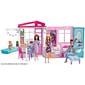 Mattel Barbie House Furniture and Accessories Plastic Dollhouse, Pink  (FXG54)