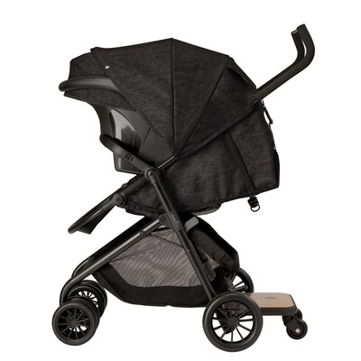 Evenflo Sibby Travel System with LiteMax 35 Infant Car Seat, Charcoal (56231975)