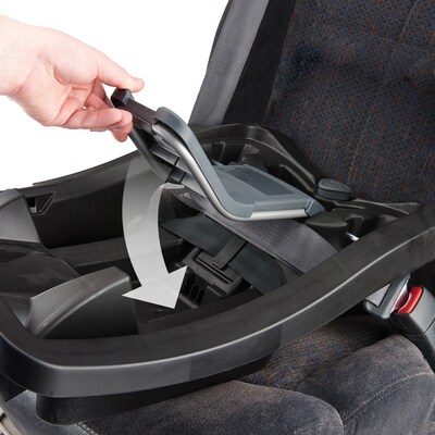Evenflo Sibby Travel System with LiteMax 35 Infant Car Seat, Charcoal (56231975)