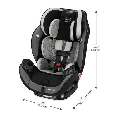 Evenflo EveryStage DLX All-in-One Car Seat, Canyons Grey (39212241)